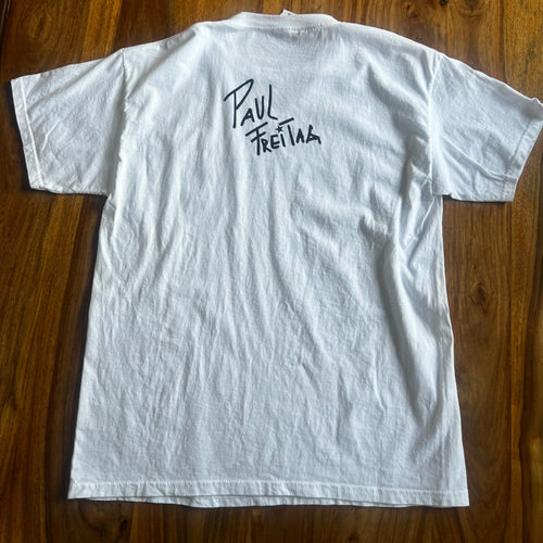 Paul Freitag Shirt Größe M | Weiß | Farbfleck auf der Rückseite