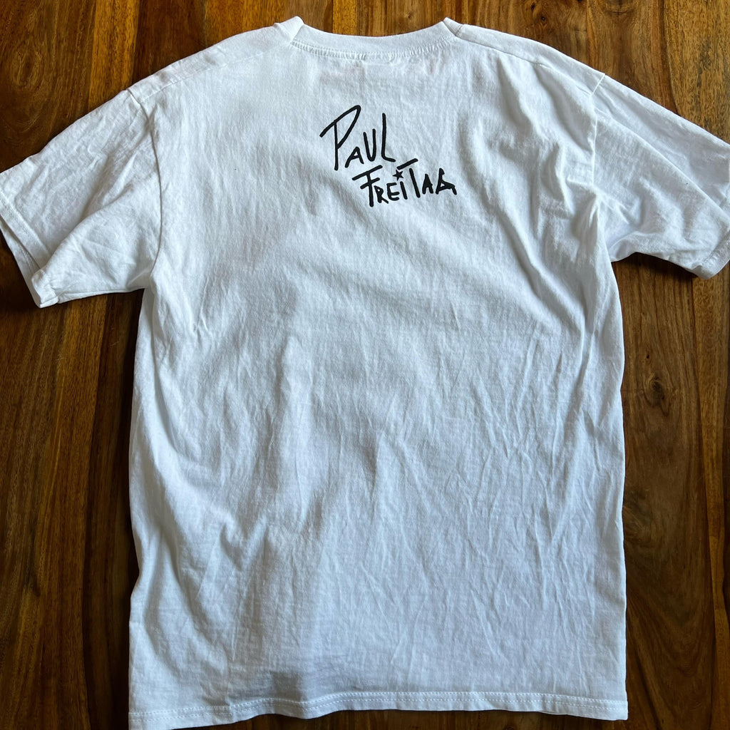 Traummann Shirt Größe L | Weiß | Schwarzer Fleck