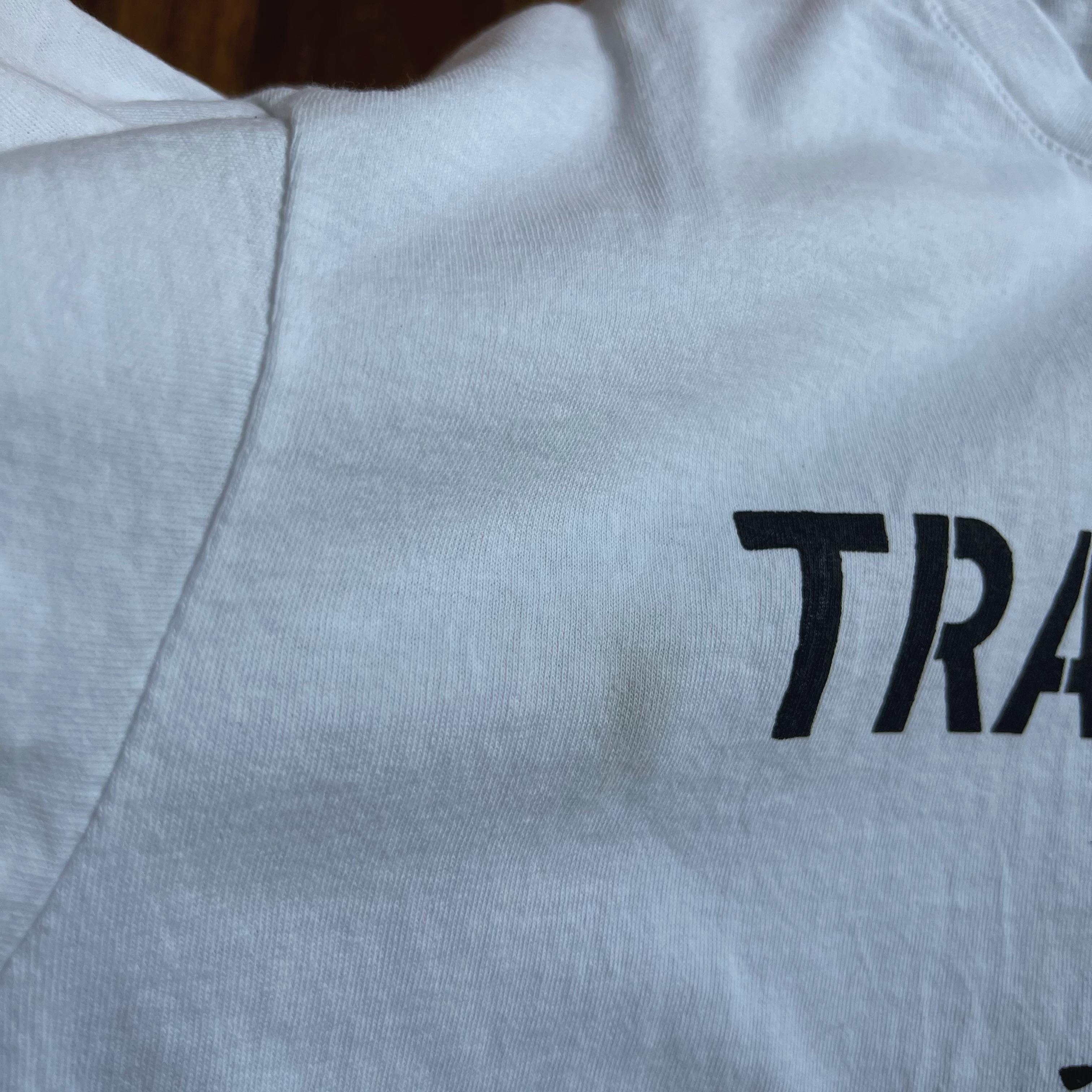 Traummann Shirt Größe L | Weiß | Schwarzer Fleck