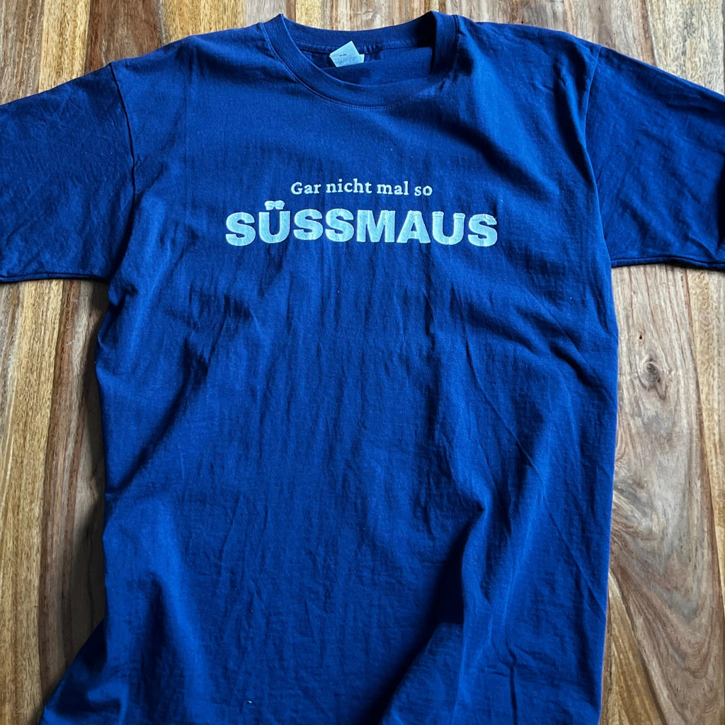 Süßmaus Shirt Größe L | Blau | Druckfehler | Kein Backprint